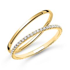 Brilladia Trauringset aus 585 Gelbgold, 50 Brillanten 0,26 ct Unkategorisiert online kaufen