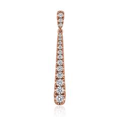 Brilladia Tropfen-Anhänger für Damen aus Roségold mit 15 Brillanten, 0,71 ct Unkategorisiert online kaufen