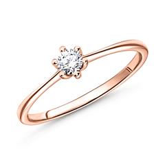 Brilladia Verlobungsring, 1 Brillant 0,10 ct, 585 Roségold Unkategorisiert Produktbild