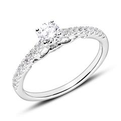 Brilladia Verlobungsring: 19 Brillanten 0,50 ct TW/SI, 750 Weißgold Unkategorisiert online kaufen