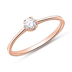 Brilladia Verlobungsring 585 Roségold, 1 Brillant 0,15 ct, Top Wesselton/SI Unkategorisiert online kaufen