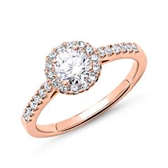 Brilladia Verlobungsring 585 Roségold mit 26 Brillanten (0,30 ct) für 0,50-ct-Hauptdiamant Unkategorisiert online kaufen