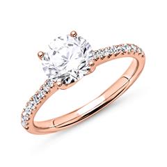 Brilladia Verlobungsring 585 Roségold mit GIA-Diamant 0,70 ct und 22 Brillanten 0,22 ct Unkategorisiert online kaufen
