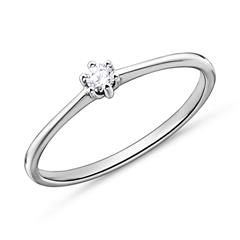 Brilladia Verlobungsring 585 Weißgold mit 0,05-ct-Brillant, Top Wesselton Unkategorisiert online kaufen