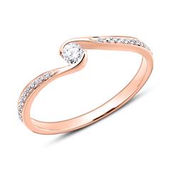 Brilladia Verlobungsring 585er Roségold, 23 Diamanten ca. 0,20 ct TW/SI Unkategorisiert online kaufen