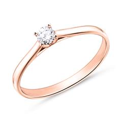Brilladia Verlobungsring 750 Roségold, 1 Brillant 0,15 ct TW/SI Unkategorisiert online kaufen