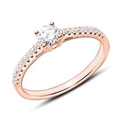 Brilladia Verlobungsring 750 Roségold, 19 Diamanten 0,43 ct Unkategorisiert online kaufen