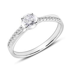 Brilladia Verlobungsring 750 Weißgold, 17 Brillanten, ca. 0,42 ct, TW/SI Unkategorisiert online kaufen