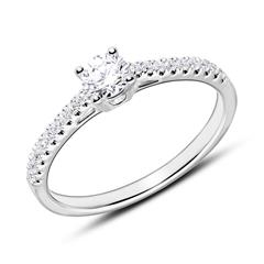 Brilladia Verlobungsring 750 Weißgold, 19 Diamanten ca. 0,43 ct, TW/SI Unkategorisiert online kaufen