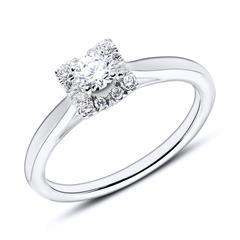 Brilladia Verlobungsring 750 Weißgold – Brillant ca. 0,30 ct und 12 Diamanten ca. 0,15 ct, TW/SI Unkategorisiert online kaufen