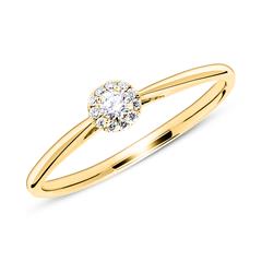 Brilladia Verlobungsring 750er Gold, Diamant & 11 Brillanten 0,10 ct TW/SI Unkategorisiert online kaufen