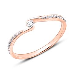 Brilladia Verlobungsring 750er Roségold, 23 Brillanten ca. 0,14 ct TW/SI Unkategorisiert online kaufen