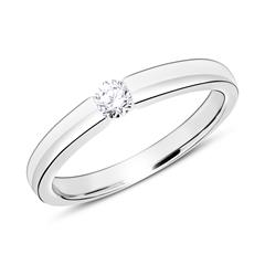 Brilladia Verlobungsring aus 585 Weißgold, 0,10 ct Brillant, gravierbar Unkategorisiert online kaufen