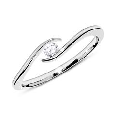Brilladia Verlobungsring aus 750 Weißgold, Brillant 0,10 ct SI Unkategorisiert online kaufen