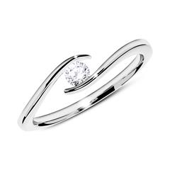 Brilladia Verlobungsring aus 750 Weißgold mit Brillant 0,15 ct, TW/SI Unkategorisiert online kaufen