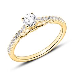 Brilladia Verlobungsring aus 750er Gold mit 19 Brillanten, ca. 0,50 ct, TW/SI Unkategorisiert online kaufen