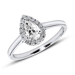Brilladia Verlobungsring aus 950er Platin, 17 Diamanten ca. 0,62 ct TW/SI Unkategorisiert online kaufen