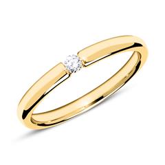 Brilladia Verlobungsring aus rhodiniertem 585 Gold mit Brillant 0,05 ct TW/si Unkategorisiert online kaufen