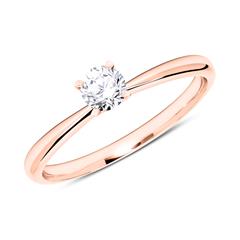 Brilladia Verlobungsring mit 1 Brillant 0,25 ct TW/SI aus rhodiniertem 585 Roségold Unkategorisiert online kaufen