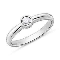 Brilladia Verlobungsring mit 1 Brillant ca. 0,10 ct, 750 Weißgold, TW/SI Unkategorisiert online kaufen