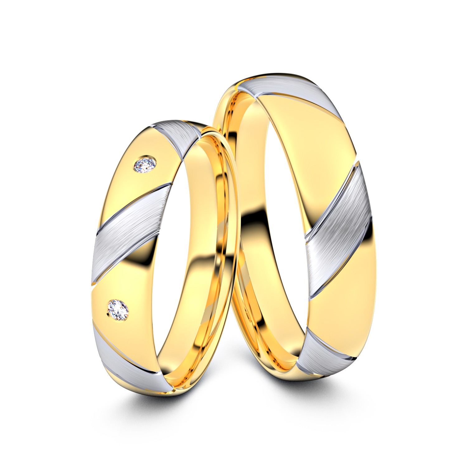 Brillanten-Trauringe 333er Gelbgold-Weißgold – opt. mit Gravur, Farbe, wählbarer Reinheitsstufe & hochwertigem Holzetui Unkategorisiert online kaufen Brillanten-Trauringe 333er Gelbgold-Weißgold – opt. mit Gravur, Farbe, wählbarer Reinheitsstufe & hochwertigem Holzetui Unkategorisiert online kaufen