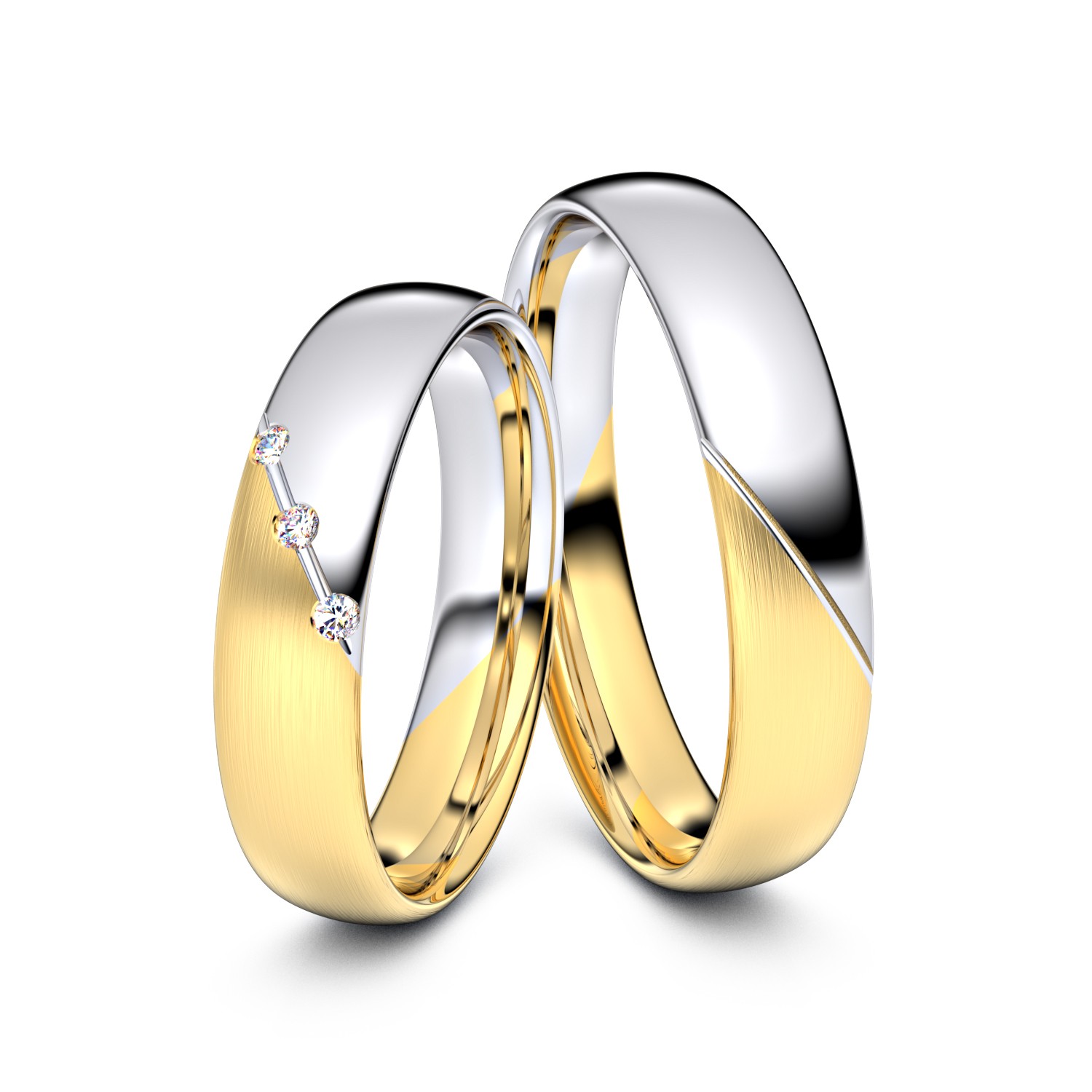 Brillanten-Trauringe 333er Gelbgold-Weißgold – opt. mit Gravur, Farbe, wählbarer Reinheitsstufe & hochwertigem Holzetui Unkategorisiert online kaufen Brillanten-Trauringe 333er Gelbgold-Weißgold – opt. mit Gravur, Farbe, wählbarer Reinheitsstufe & hochwertigem Holzetui Unkategorisiert online kaufen