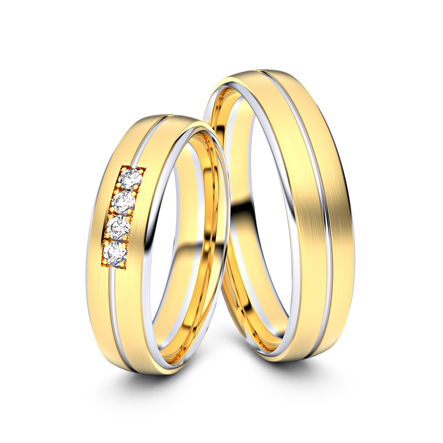 Brillanten-Trauringe 333er Gelbgold-Weißgold – opt. mit Gravur, Farbe, wählbarer Reinheitsstufe & hochwertigem Holzetui Unkategorisiert online kaufen Brillanten-Trauringe 333er Gelbgold-Weißgold – opt. mit Gravur, Farbe, wählbarer Reinheitsstufe & hochwertigem Holzetui Unkategorisiert online kaufen