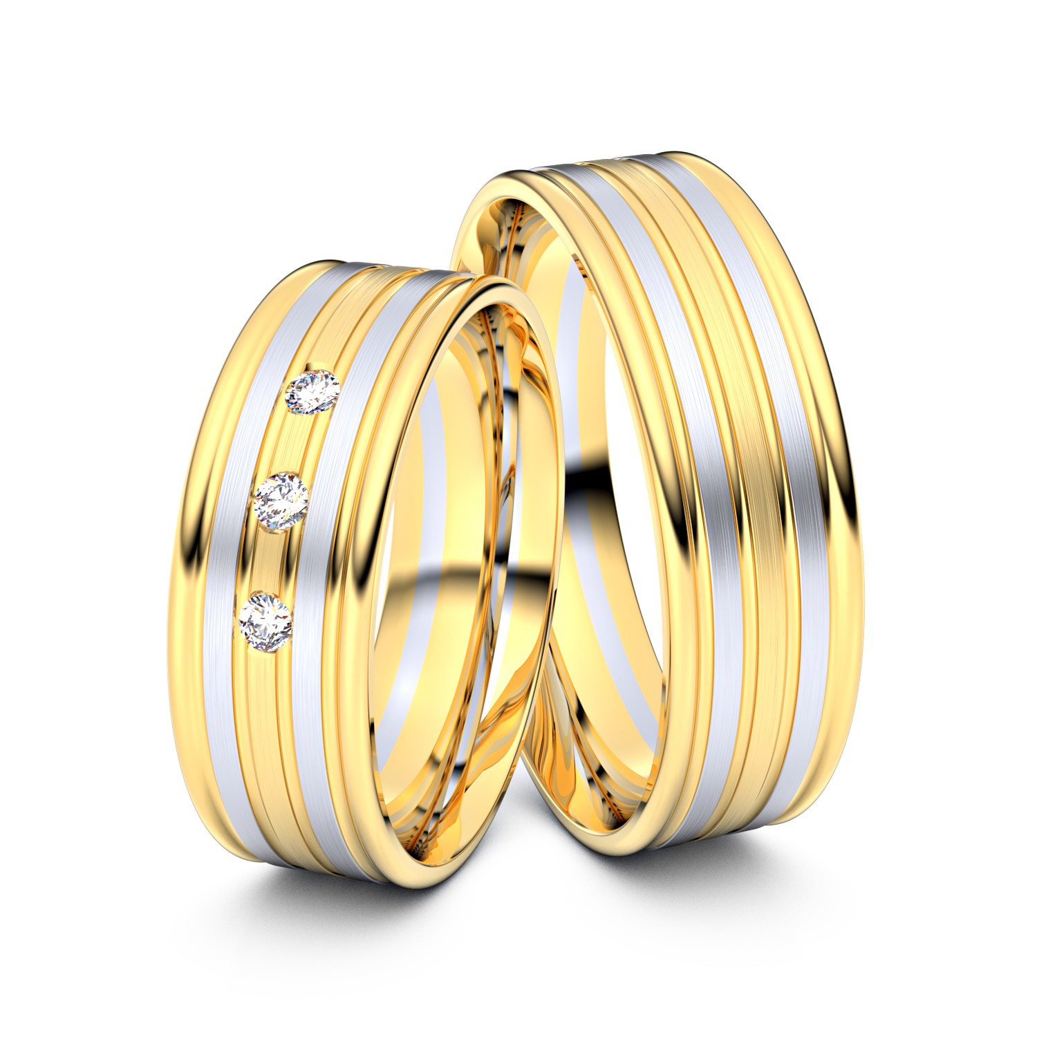 Brillanten-Trauringe 333er Gelbgold-Weißgold – opt. mit Gravur, Farbe, wählbarer Reinheitsstufe & hochwertigem Holzetui Unkategorisiert online kaufen Brillanten-Trauringe 333er Gelbgold-Weißgold – opt. mit Gravur, Farbe, wählbarer Reinheitsstufe & hochwertigem Holzetui Unkategorisiert online kaufen