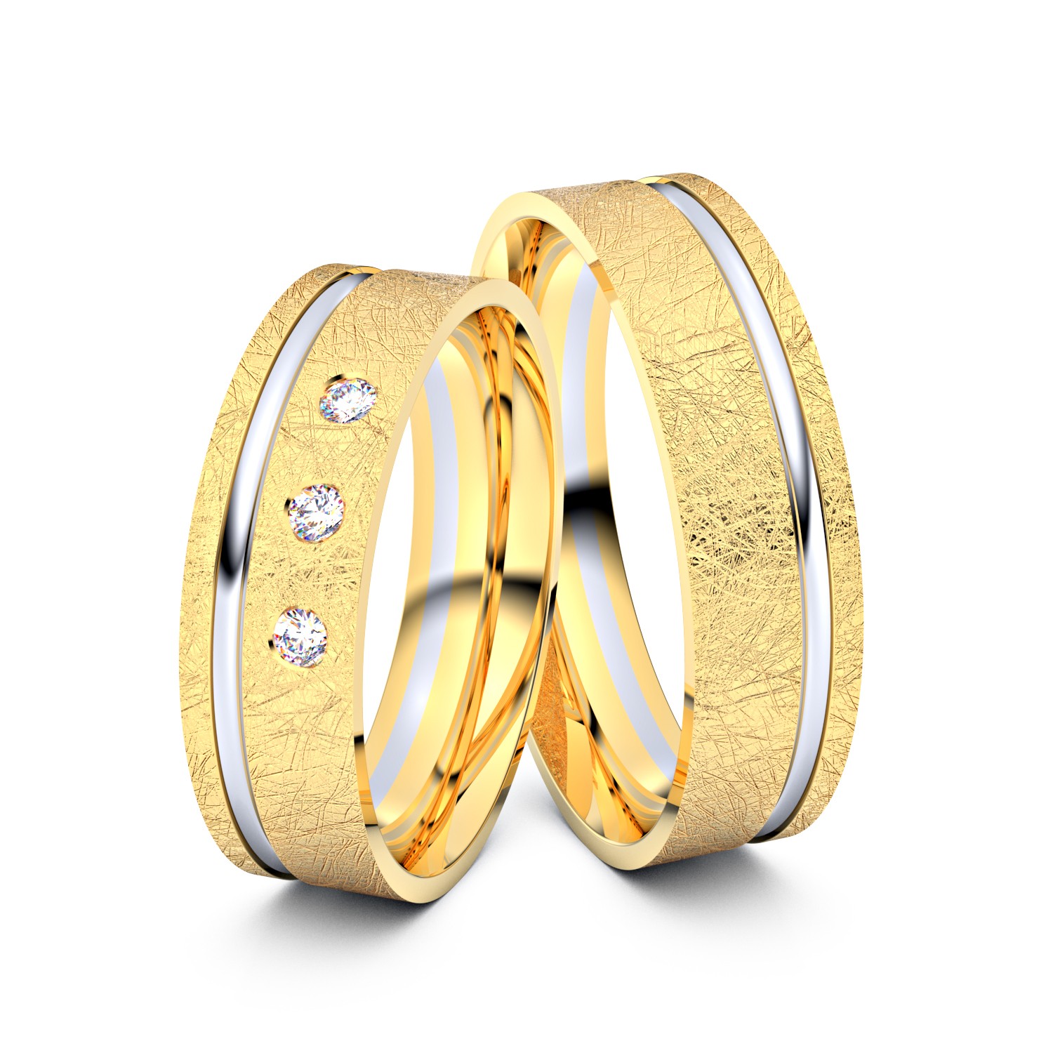 Brillanten-Trauringe 333er Gelbgold-Weißgold – opt. mit Gravur, Farbe, wählbarer Reinheitsstufe & hochwertigem Holzetui Unkategorisiert online kaufen Brillanten-Trauringe 333er Gelbgold-Weißgold – opt. mit Gravur, Farbe, wählbarer Reinheitsstufe & hochwertigem Holzetui Unkategorisiert online kaufen