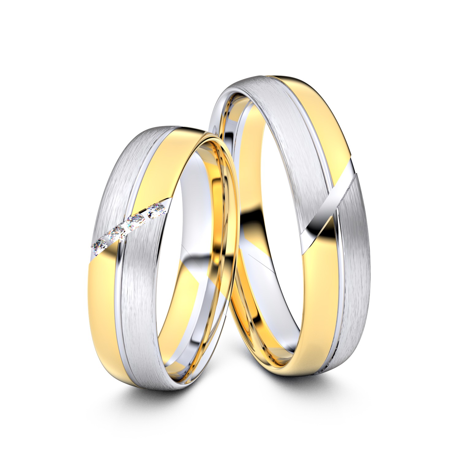 Brillanten-Trauringe 333er Gelbgold-Weißgold – opt. mit Gravur, Farbe, wählbarer Reinheitsstufe & hochwertigem Holzetui Unkategorisiert online kaufen Brillanten-Trauringe 333er Gelbgold-Weißgold – opt. mit Gravur, Farbe, wählbarer Reinheitsstufe & hochwertigem Holzetui Unkategorisiert online kaufen