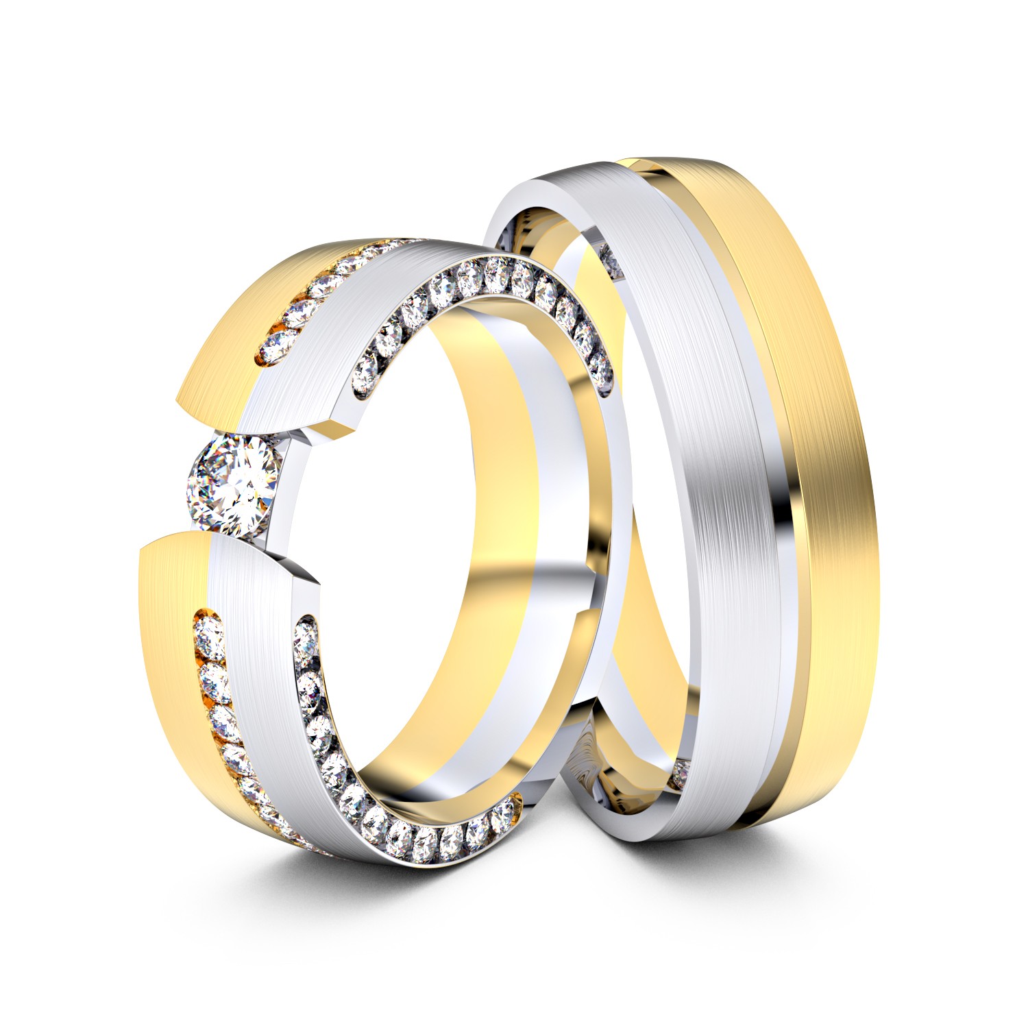 Brillanten-Trauringe 333er Gelbgold-Weißgold – opt. mit Gravur, Farbe, wählbarer Reinheitsstufe & hochwertigem Holzetui Unkategorisiert online kaufen Brillanten-Trauringe 333er Gelbgold-Weißgold – opt. mit Gravur, Farbe, wählbarer Reinheitsstufe & hochwertigem Holzetui Unkategorisiert online kaufen