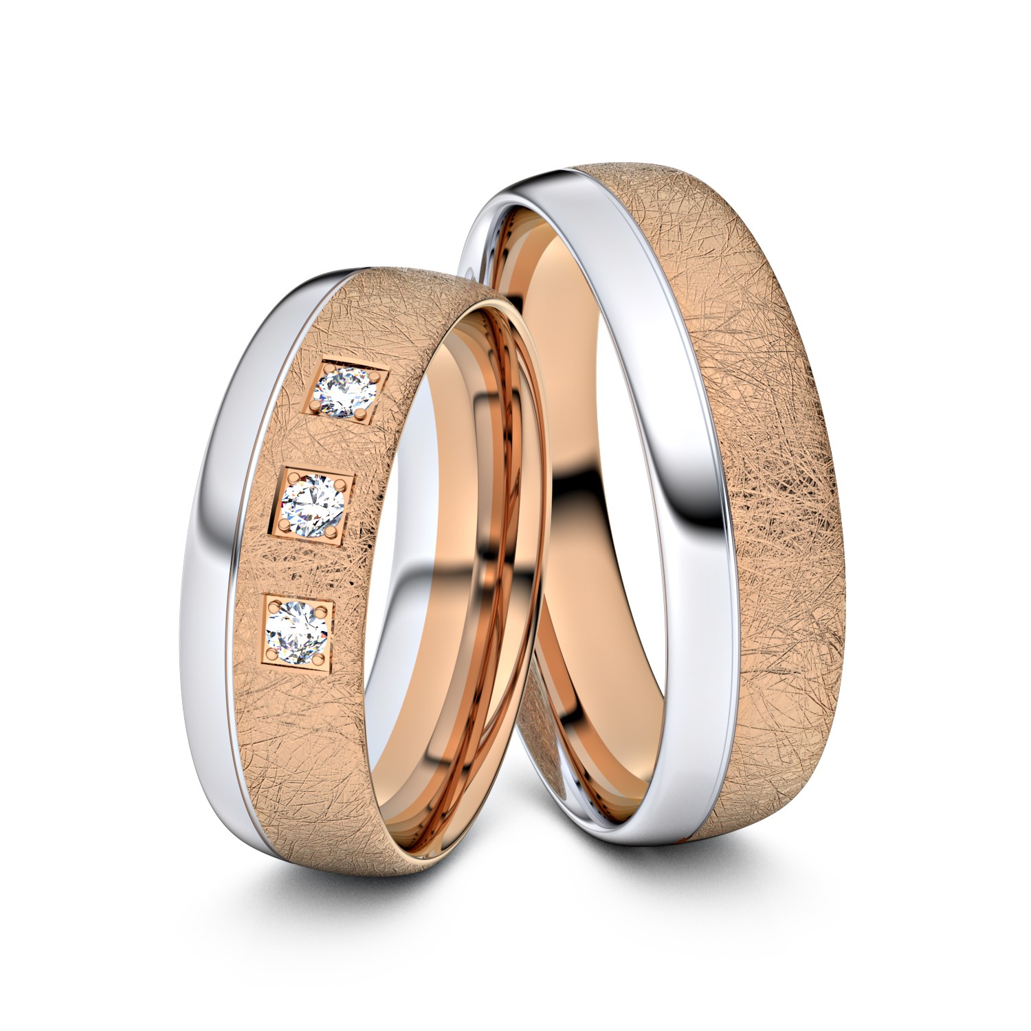 Brillanten-Trauringe 333er Rotgold-Weißgold – opt. mit Gravur, Farbe, wählbarer Reinheitsstufe & hochwertigem Holzetui Unkategorisiert online kaufen Brillanten-Trauringe 333er Rotgold-Weißgold – opt. mit Gravur, Farbe, wählbarer Reinheitsstufe & hochwertigem Holzetui Unkategorisiert online kaufen