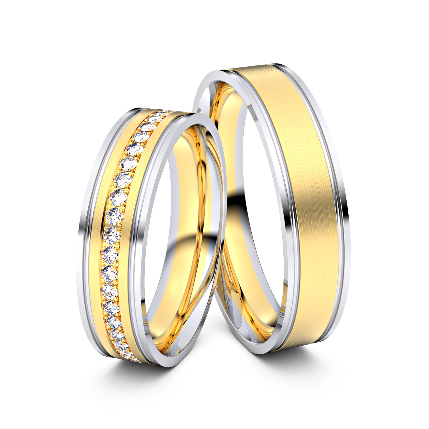 Brillanten-Trauringe 333er Weißgold-Gelbgold – opt. mit Gravur, Farbe, wählbarer Reinheitsstufe & hochwertigem Holzetui Unkategorisiert online kaufen Brillanten-Trauringe 333er Weißgold-Gelbgold – opt. mit Gravur, Farbe, wählbarer Reinheitsstufe & hochwertigem Holzetui Unkategorisiert online kaufen