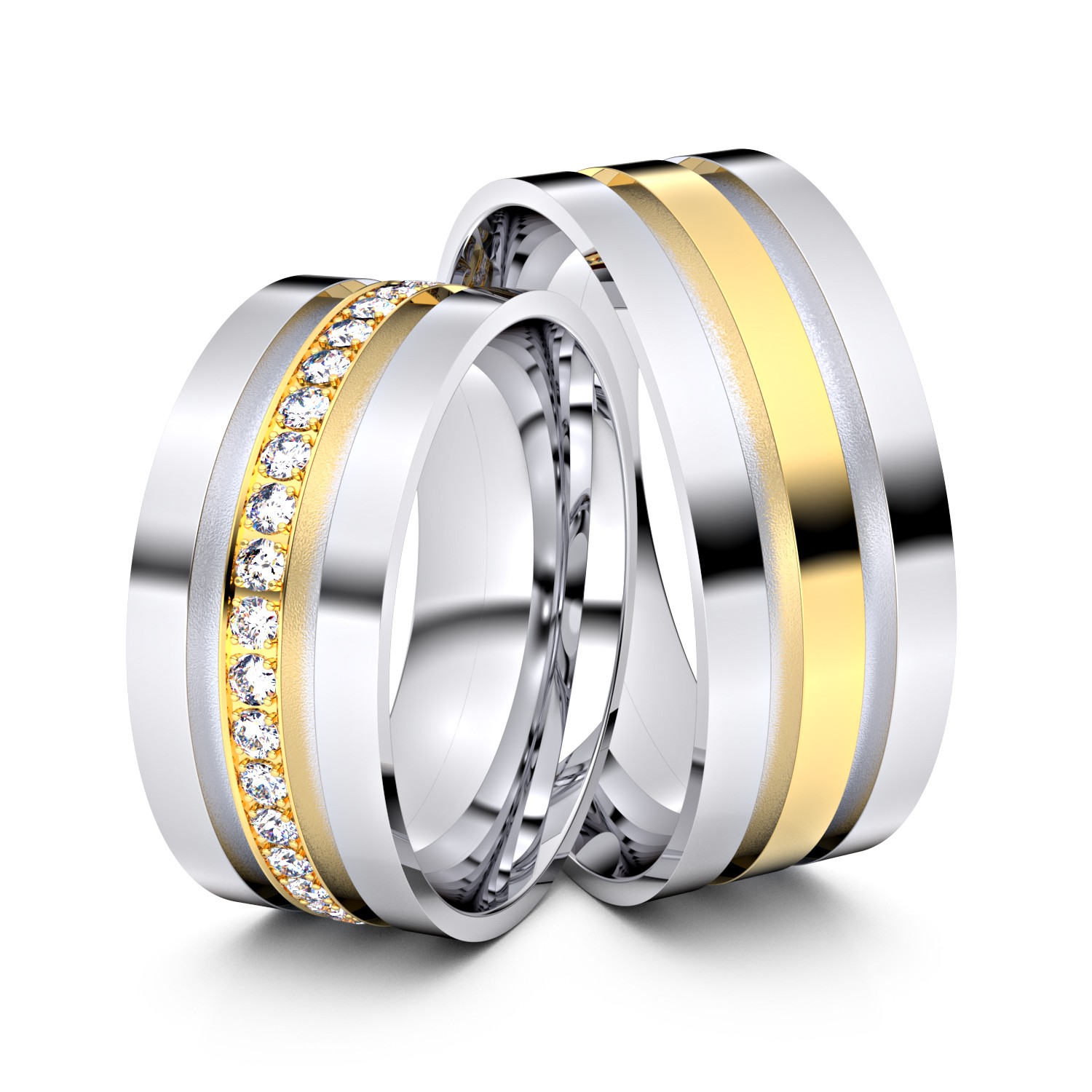 Brillanten-Trauringe 333er Weißgold-Gelbgold – opt. mit Gravur, Farbe, wählbarer Reinheitsstufe & hochwertigem Holzetui Unkategorisiert online kaufen Brillanten-Trauringe 333er Weißgold-Gelbgold – opt. mit Gravur, Farbe, wählbarer Reinheitsstufe & hochwertigem Holzetui Unkategorisiert online kaufen