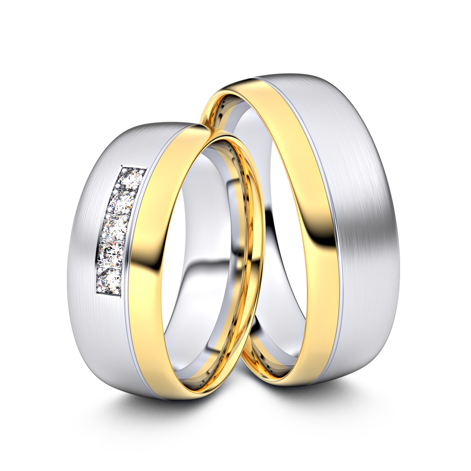 Brillanten-Trauringe 333er Weißgold-Gelbgold – opt. mit Gravur, Farbe, wählbarer Reinheitsstufe & hochwertigem Holzetui Unkategorisiert online kaufen Brillanten-Trauringe 333er Weißgold-Gelbgold – opt. mit Gravur, Farbe, wählbarer Reinheitsstufe & hochwertigem Holzetui Unkategorisiert online kaufen