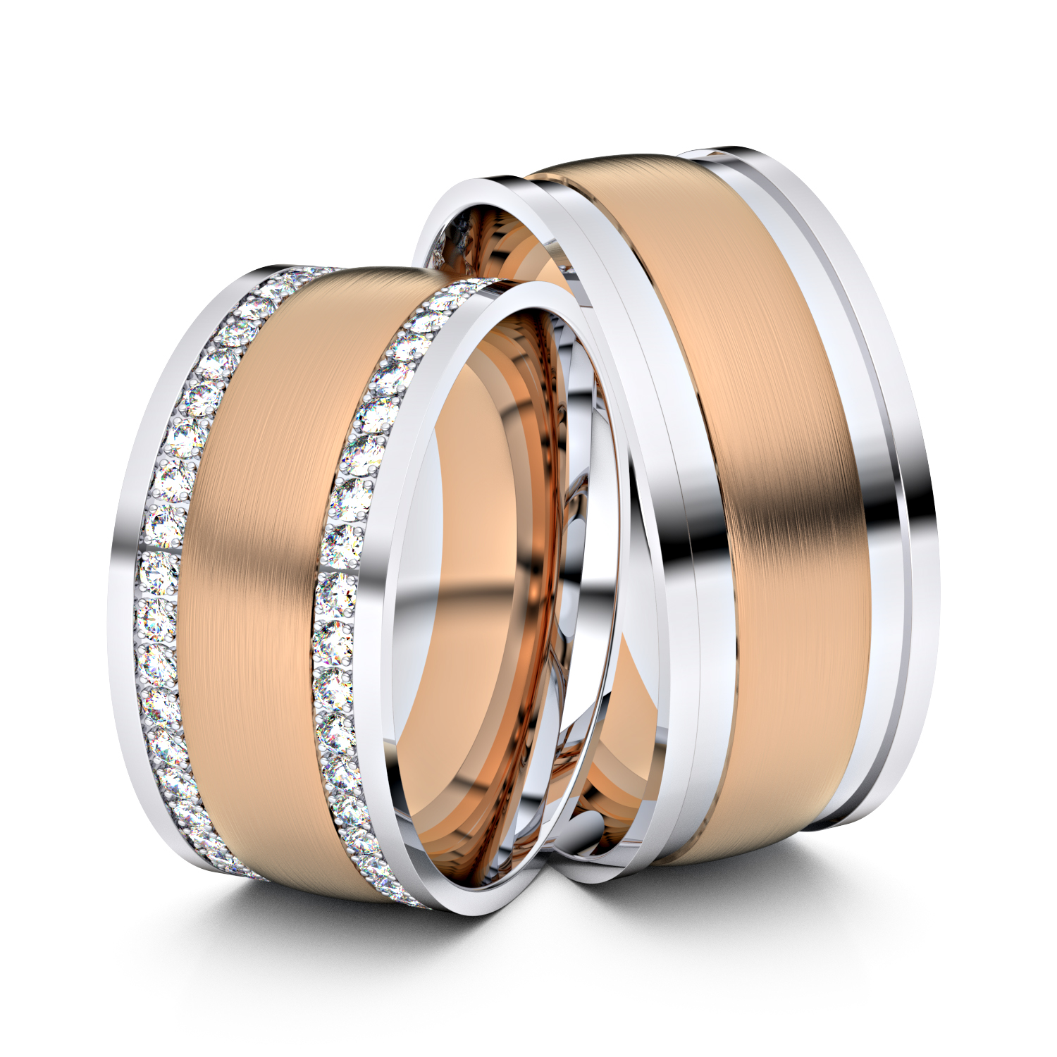 Brillanten-Trauringe 333er Weißgold-Rotgold – opt. mit Gravur, Farbe, wählbarer Reinheitsstufe & hochwertigem Holzetui Unkategorisiert online kaufen Brillanten-Trauringe 333er Weißgold-Rotgold – opt. mit Gravur, Farbe, wählbarer Reinheitsstufe & hochwertigem Holzetui Unkategorisiert online kaufen