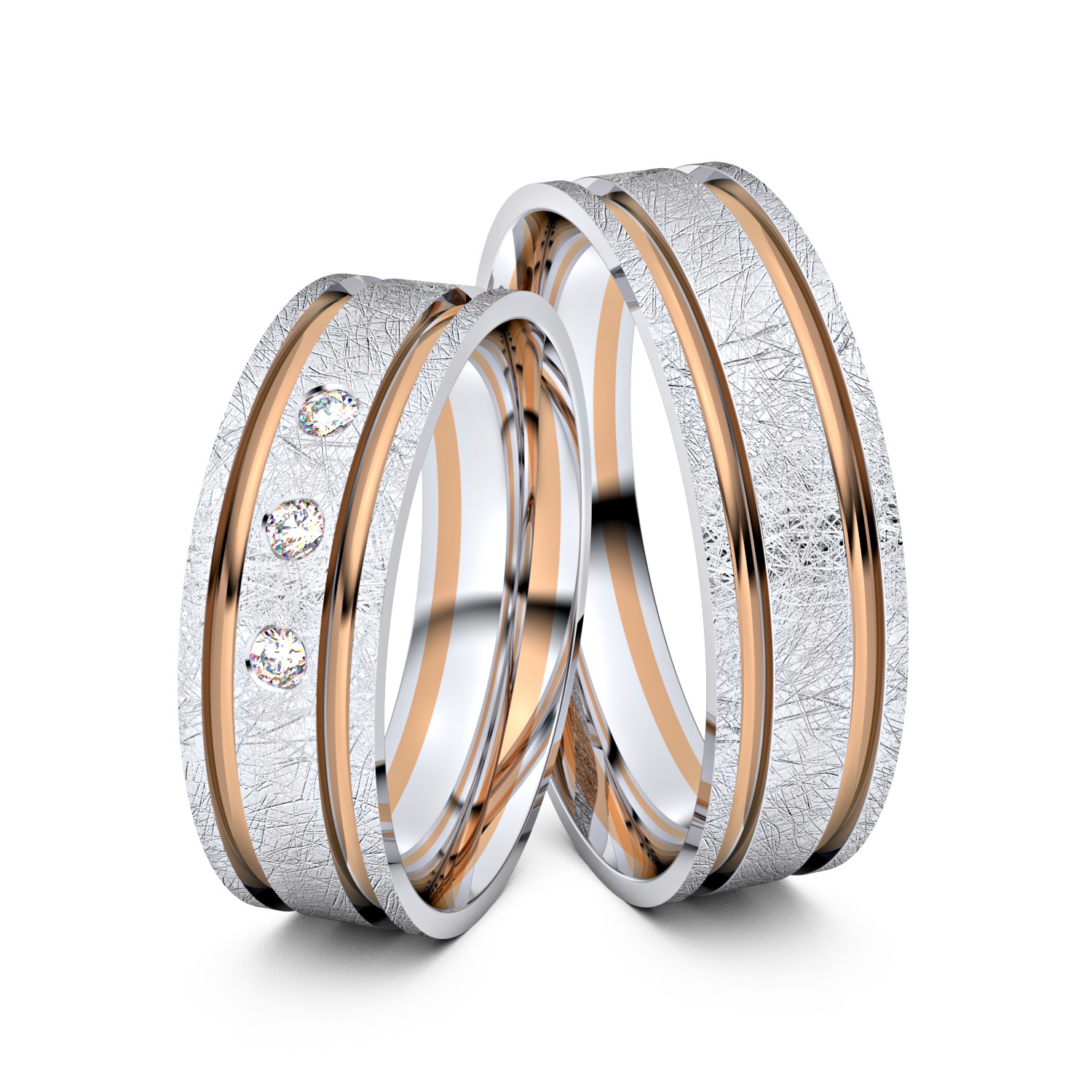 Brillanten-Trauringe 333er Weißgold-Rotgold – opt. mit Gravur, Farbe, wählbarer Reinheitsstufe & hochwertigem Holzetui Unkategorisiert online kaufen Brillanten-Trauringe 333er Weißgold-Rotgold – opt. mit Gravur, Farbe, wählbarer Reinheitsstufe & hochwertigem Holzetui Unkategorisiert online kaufen