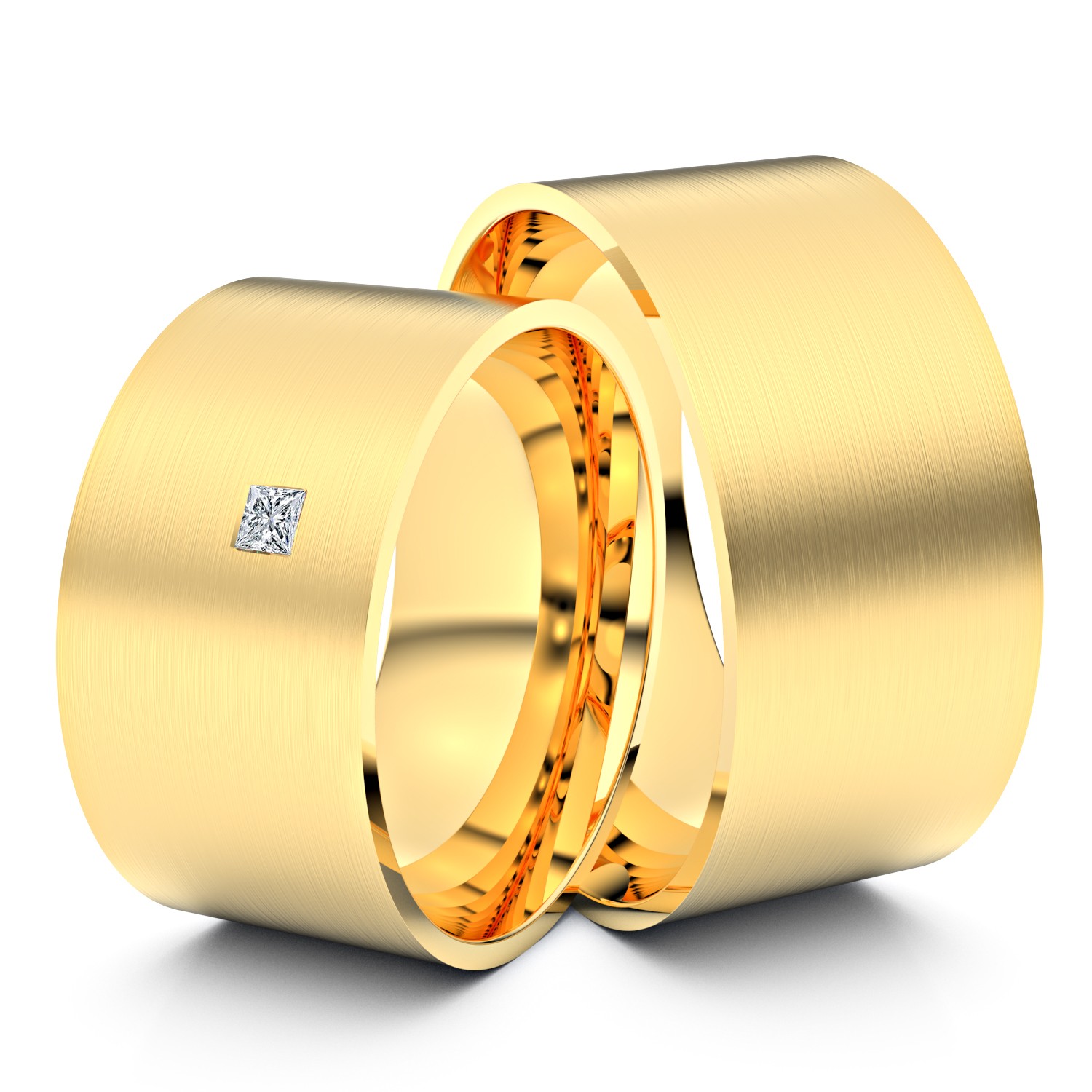 Brillanten-Trauringe 585er Gelbgold – opt. mit Gravur, Farbe, wählbarer Reinheitsstufe & hochwertigem Holzetui Unkategorisiert online kaufen