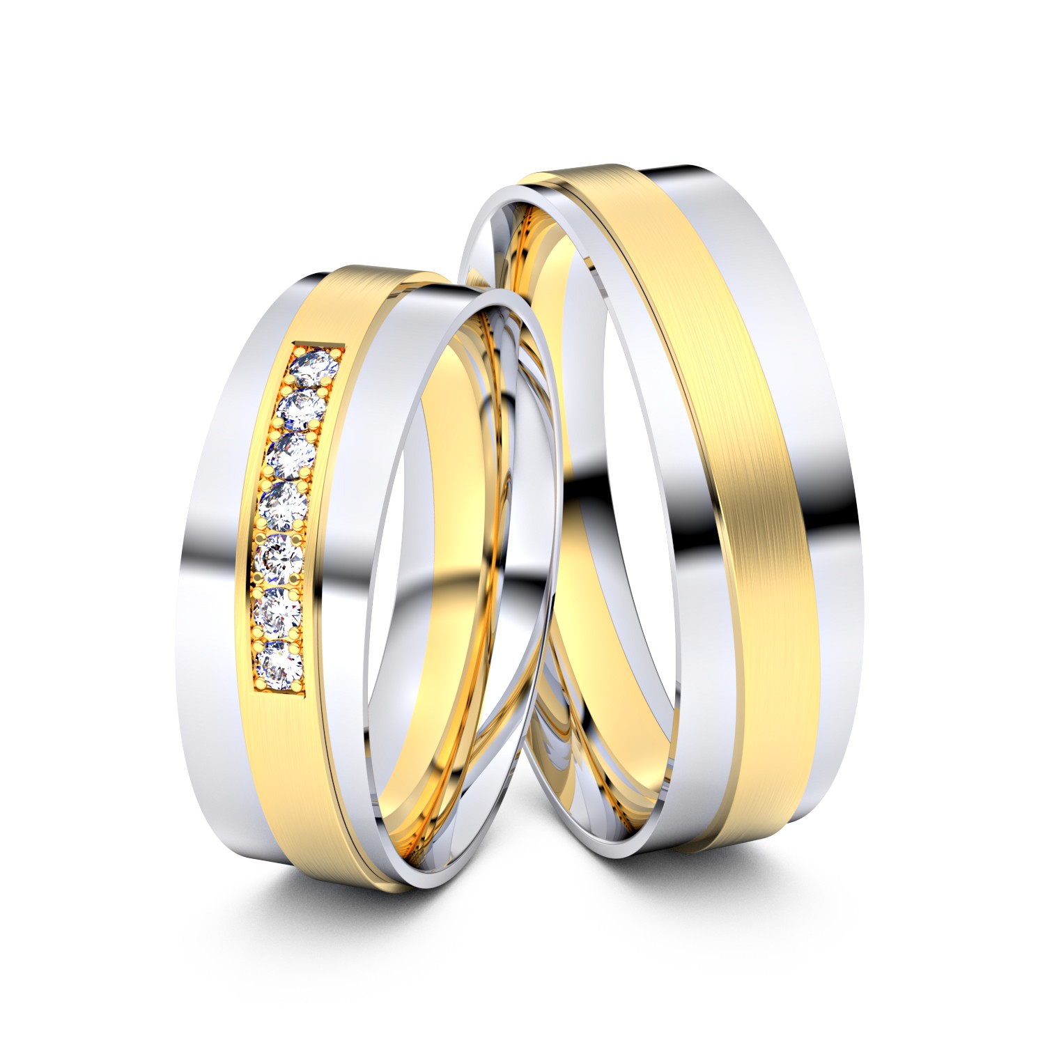 Brillanten-Trauringe 585er Weißgold-Gelbgold – opt. mit Gravur, Farbe, wählbarer Reinheitsstufe & hochwertigem Holzetui Unkategorisiert online kaufen Brillanten-Trauringe 585er Weißgold-Gelbgold – opt. mit Gravur, Farbe, wählbarer Reinheitsstufe & hochwertigem Holzetui Unkategorisiert online kaufen