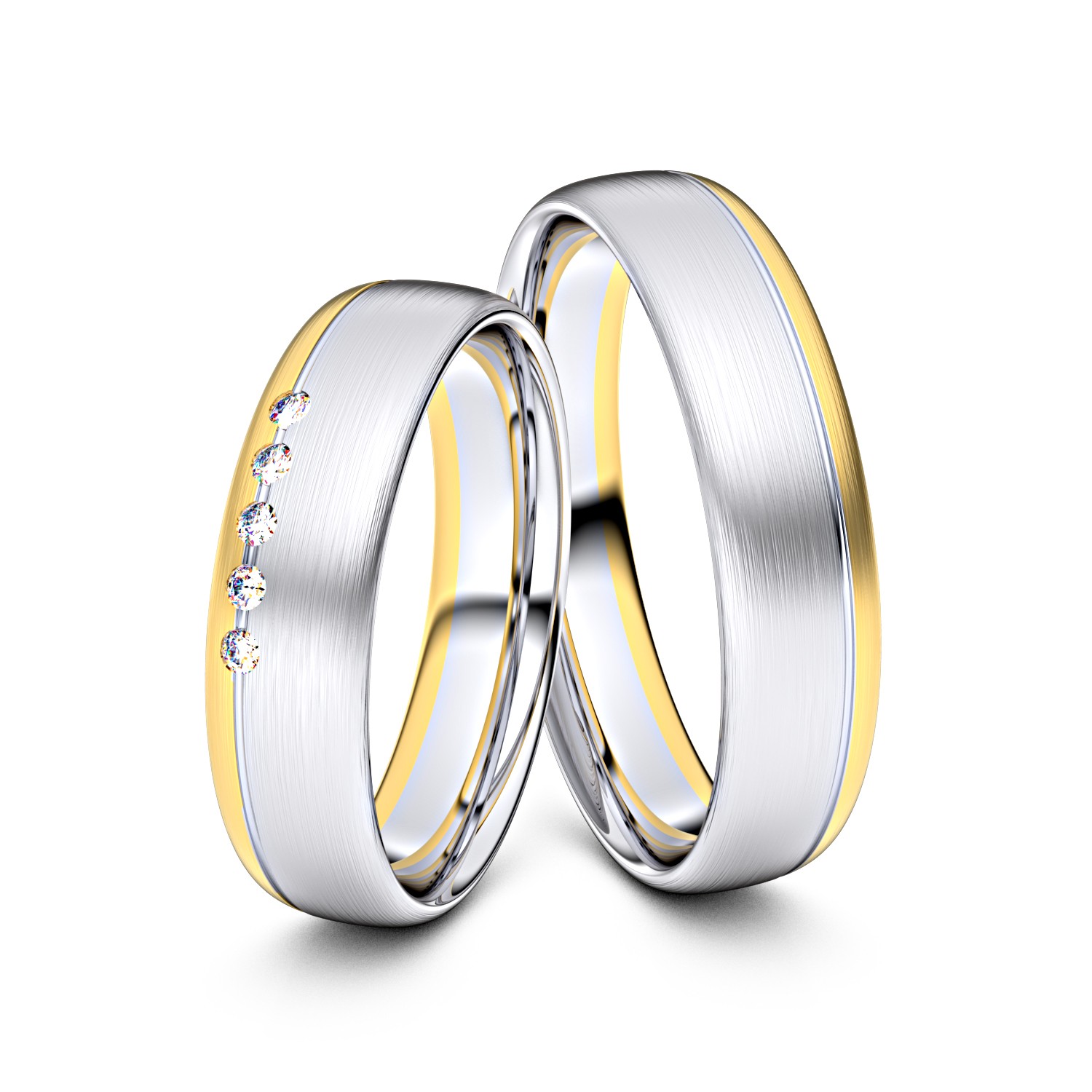 Brillanten-Trauringe 585er Weißgold-Gelbgold – opt. mit Gravur, Farbe, wählbarer Reinheitsstufe & hochwertigem Holzetui Unkategorisiert online kaufen Brillanten-Trauringe 585er Weißgold-Gelbgold – opt. mit Gravur, Farbe, wählbarer Reinheitsstufe & hochwertigem Holzetui Unkategorisiert online kaufen
