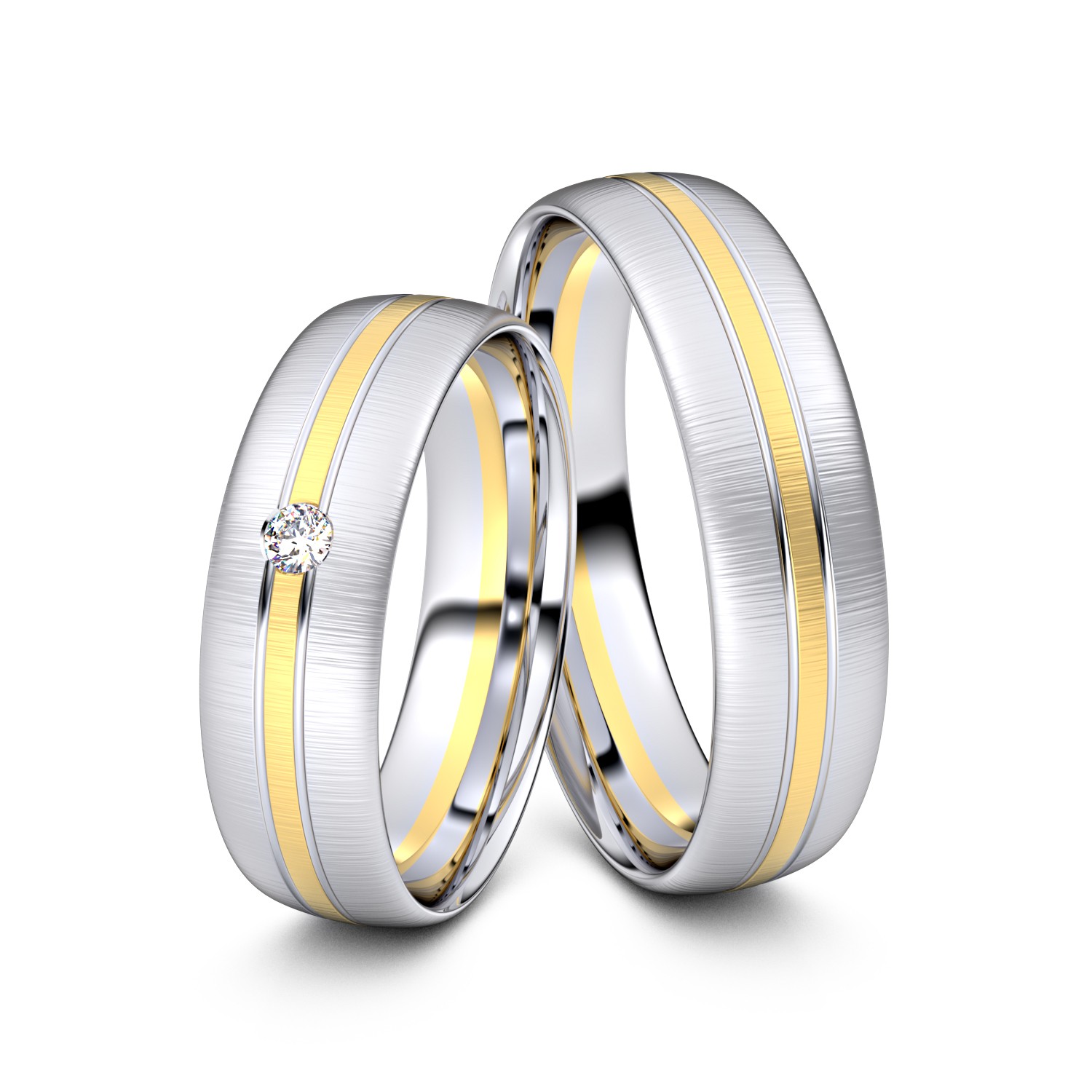 Brillanten-Trauringe 585er Weißgold-Gelbgold – opt. mit Gravur, Farbe, wählbarer Reinheitsstufe & hochwertigem Holzetui Unkategorisiert online kaufen Brillanten-Trauringe 585er Weißgold-Gelbgold – opt. mit Gravur, Farbe, wählbarer Reinheitsstufe & hochwertigem Holzetui Unkategorisiert online kaufen