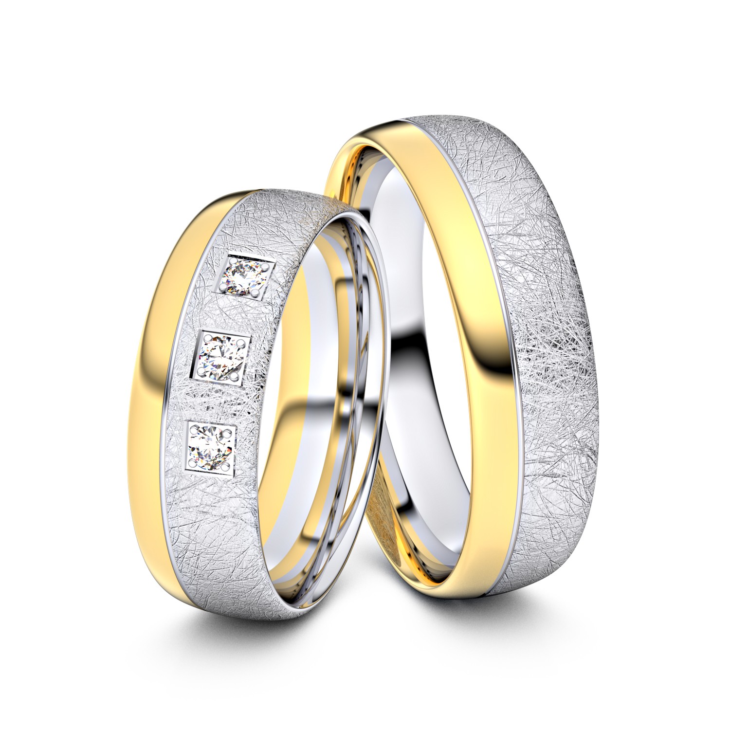 Brillanten-Trauringe 585er Weißgold-Gelbgold – opt. mit Gravur, Farbe, wählbarer Reinheitsstufe & hochwertigem Holzetui Unkategorisiert online kaufen Brillanten-Trauringe 585er Weißgold-Gelbgold – opt. mit Gravur, Farbe, wählbarer Reinheitsstufe & hochwertigem Holzetui Unkategorisiert online kaufen
