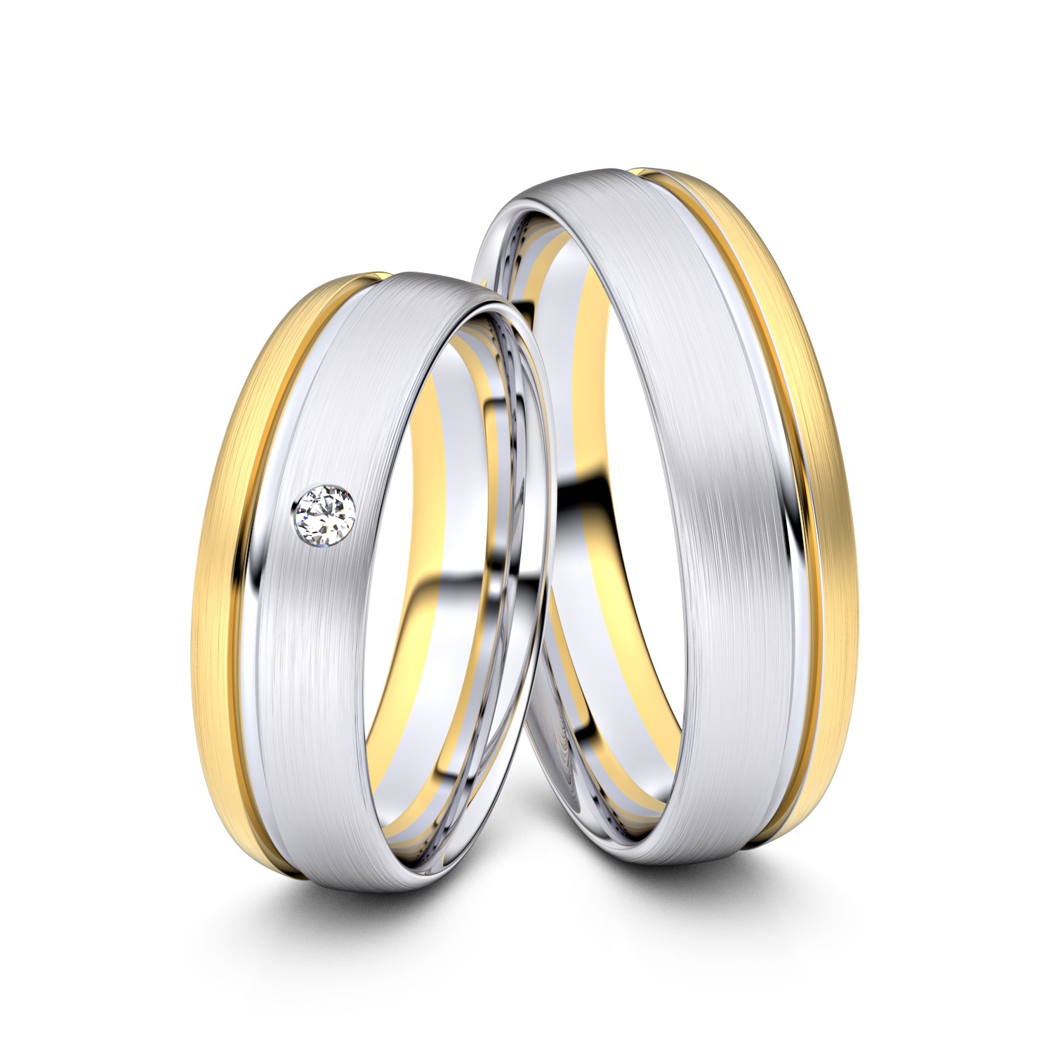 Brillanten-Trauringe 585er Weißgold-Gelbgold – opt. mit Gravur, Farbe, wählbarer Reinheitsstufe & hochwertigem Holzetui Unkategorisiert online kaufen Brillanten-Trauringe 585er Weißgold-Gelbgold – opt. mit Gravur, Farbe, wählbarer Reinheitsstufe & hochwertigem Holzetui Unkategorisiert online kaufen