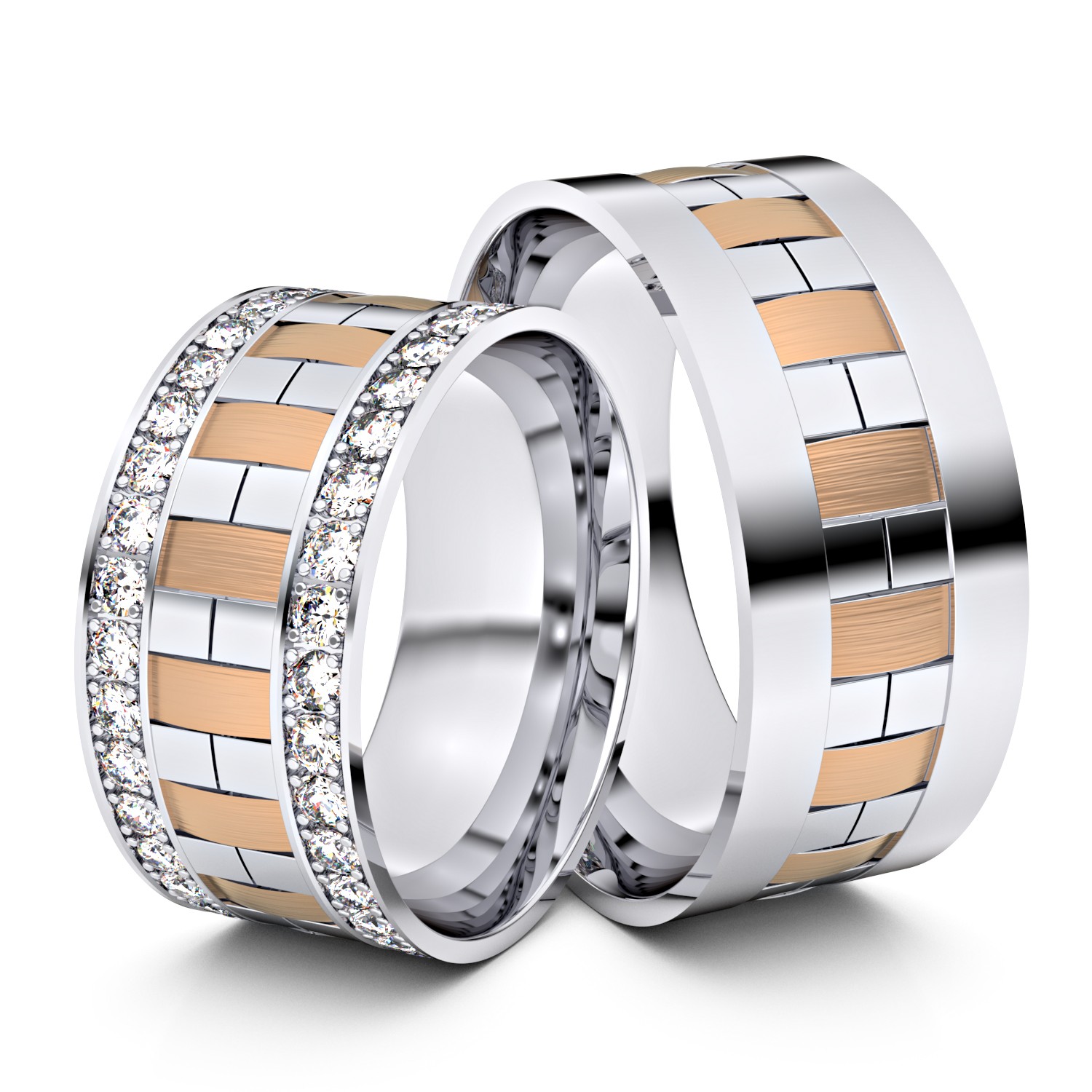 Brillanten-Trauringe 585er Weißgold-Rotgold – opt. mit Gravur, Farbe, wählbarer Reinheitsstufe & hochwertigem Holzetui Unkategorisiert online kaufen Brillanten-Trauringe 585er Weißgold-Rotgold – opt. mit Gravur, Farbe, wählbarer Reinheitsstufe & hochwertigem Holzetui Unkategorisiert online kaufen
