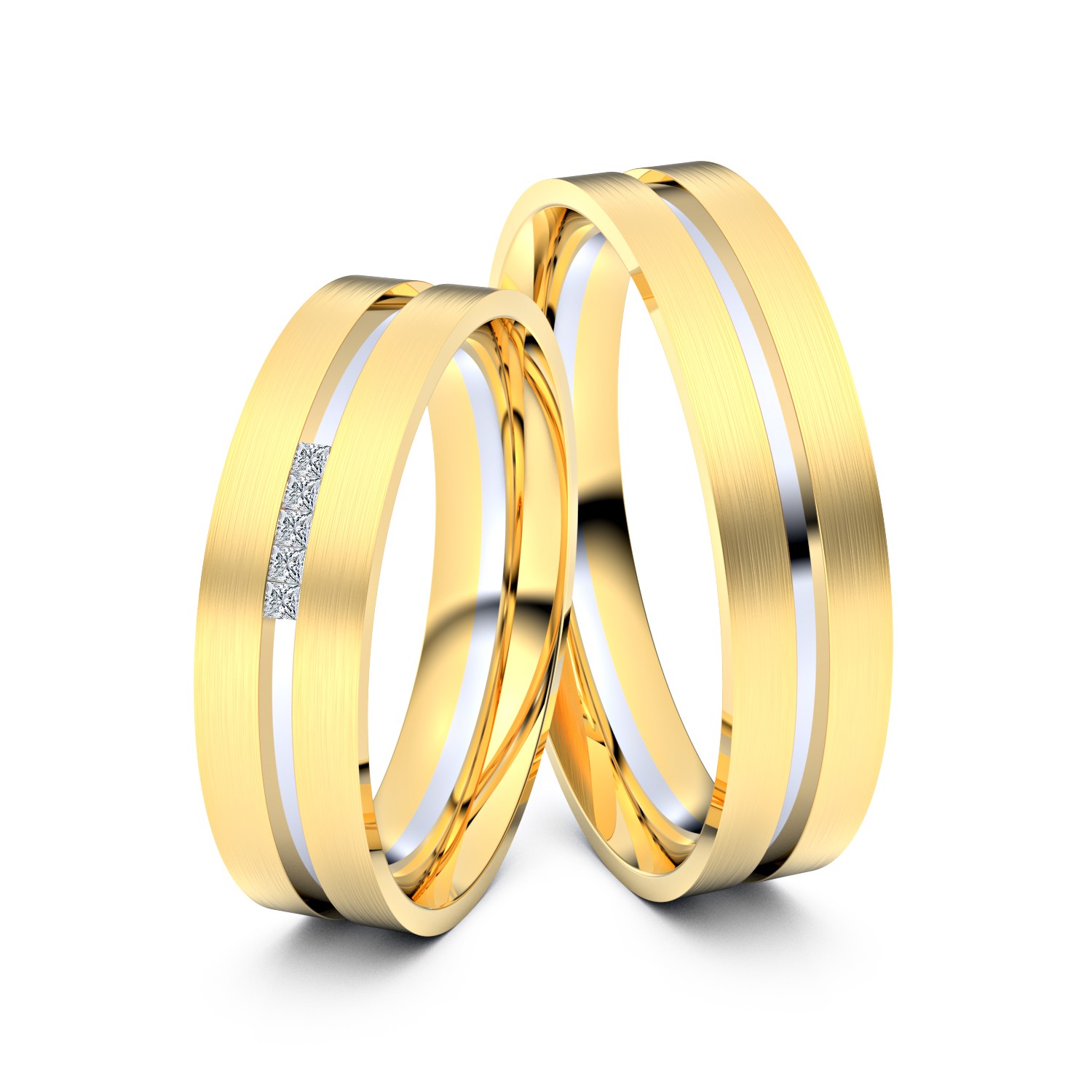 Brillanten-Trauringe 750er Gelbgold-Weißgold – opt. mit Gravur, Farbe, wählbarer Reinheitsstufe & hochwertigem Holzetui Unkategorisiert online kaufen Brillanten-Trauringe 750er Gelbgold-Weißgold – opt. mit Gravur, Farbe, wählbarer Reinheitsstufe & hochwertigem Holzetui Unkategorisiert online kaufen