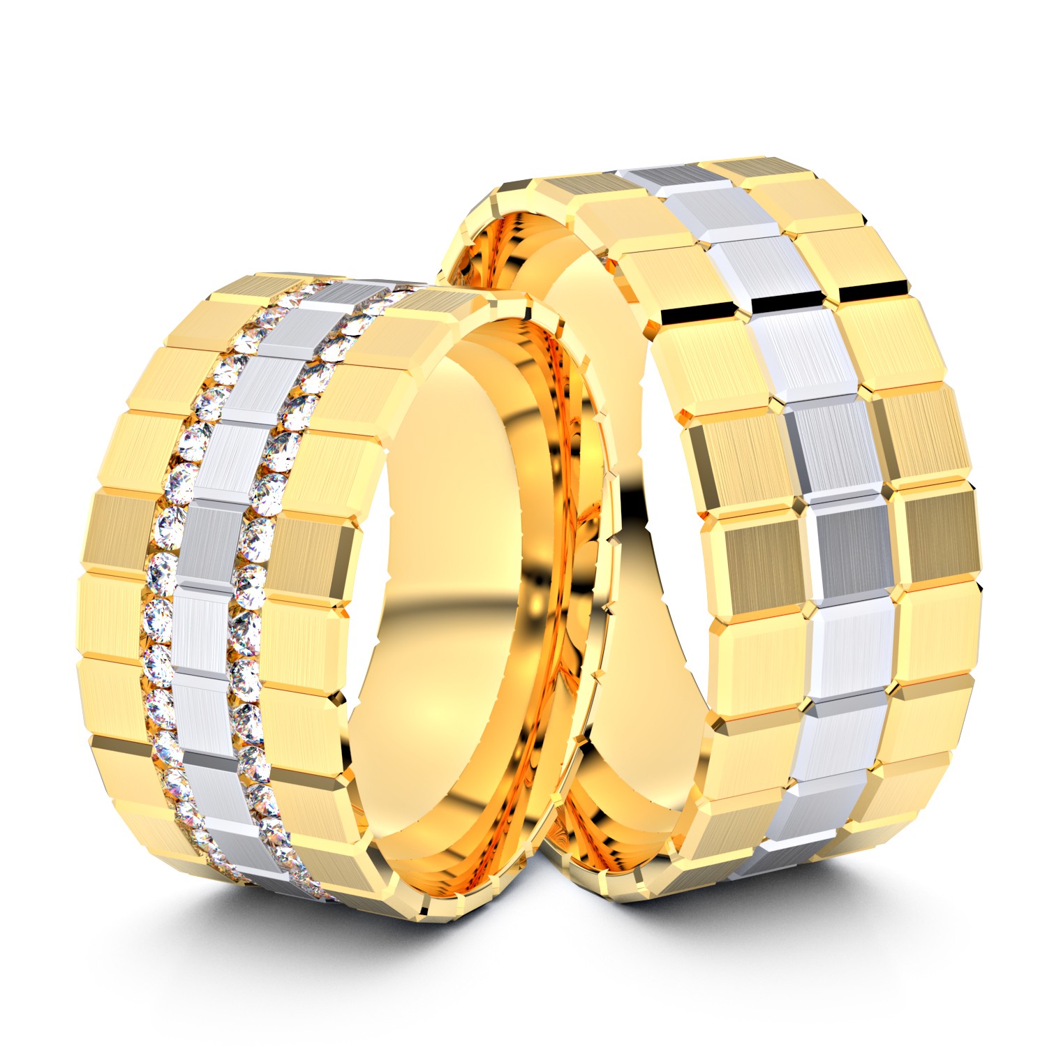 Brillanten-Trauringe 750er Gelbgold-Weißgold – opt. mit Gravur, Farbe, wählbarer Reinheitsstufe & hochwertigem Holzetui Unkategorisiert online kaufen Brillanten-Trauringe 750er Gelbgold-Weißgold – opt. mit Gravur, Farbe, wählbarer Reinheitsstufe & hochwertigem Holzetui Unkategorisiert online kaufen