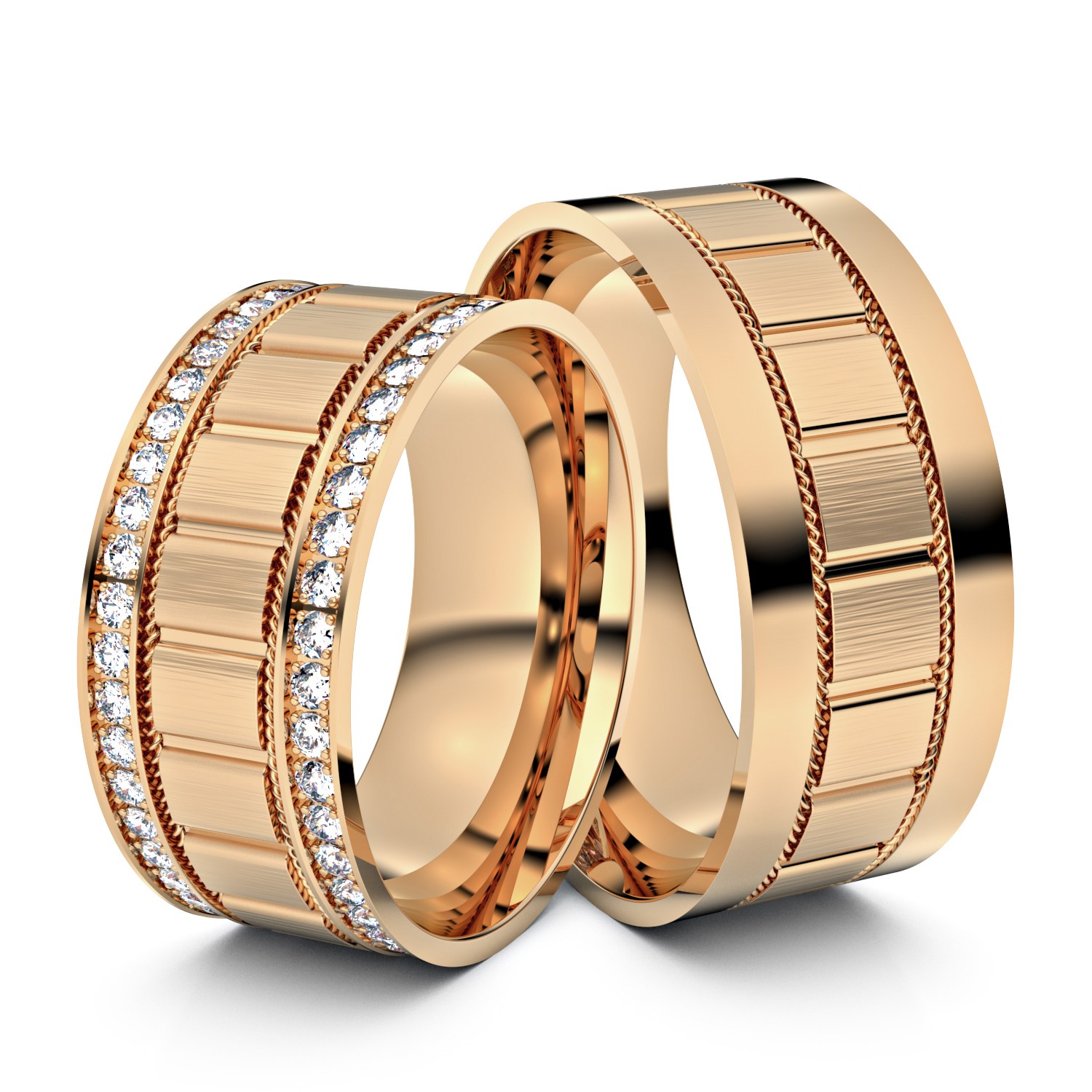 Brillanten-Trauringe 750er Roségold – opt. mit Gravur, Farbe, wählbarer Reinheitsstufe & hochwertigem Holzetui Unkategorisiert online kaufen