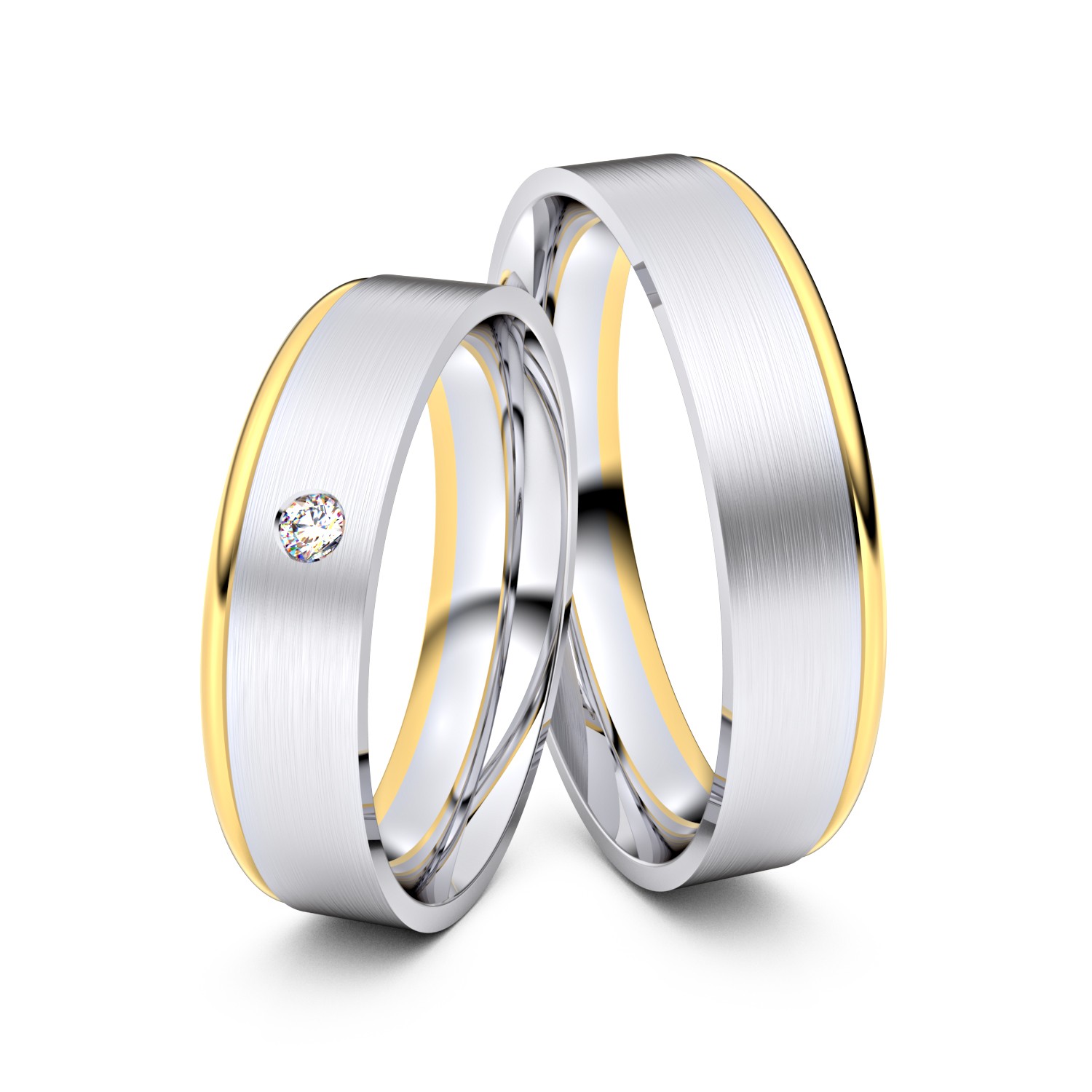 Brillanten-Trauringe 750er Weißgold-Gelbgold – opt. mit Gravur, Farbe, wählbarer Reinheitsstufe & hochwertigem Holzetui Unkategorisiert online kaufen Brillanten-Trauringe 750er Weißgold-Gelbgold – opt. mit Gravur, Farbe, wählbarer Reinheitsstufe & hochwertigem Holzetui Unkategorisiert online kaufen