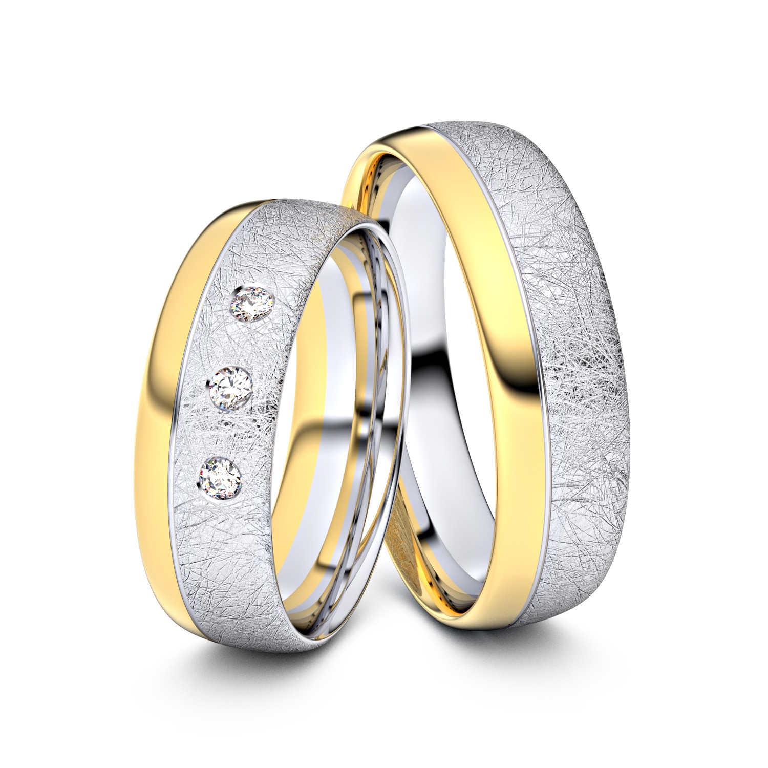 Brillanten-Trauringe 750er Weißgold-Gelbgold – opt. mit Gravur, Farbe, wählbarer Reinheitsstufe & hochwertigem Holzetui Unkategorisiert online kaufen Brillanten-Trauringe 750er Weißgold-Gelbgold – opt. mit Gravur, Farbe, wählbarer Reinheitsstufe & hochwertigem Holzetui Unkategorisiert online kaufen