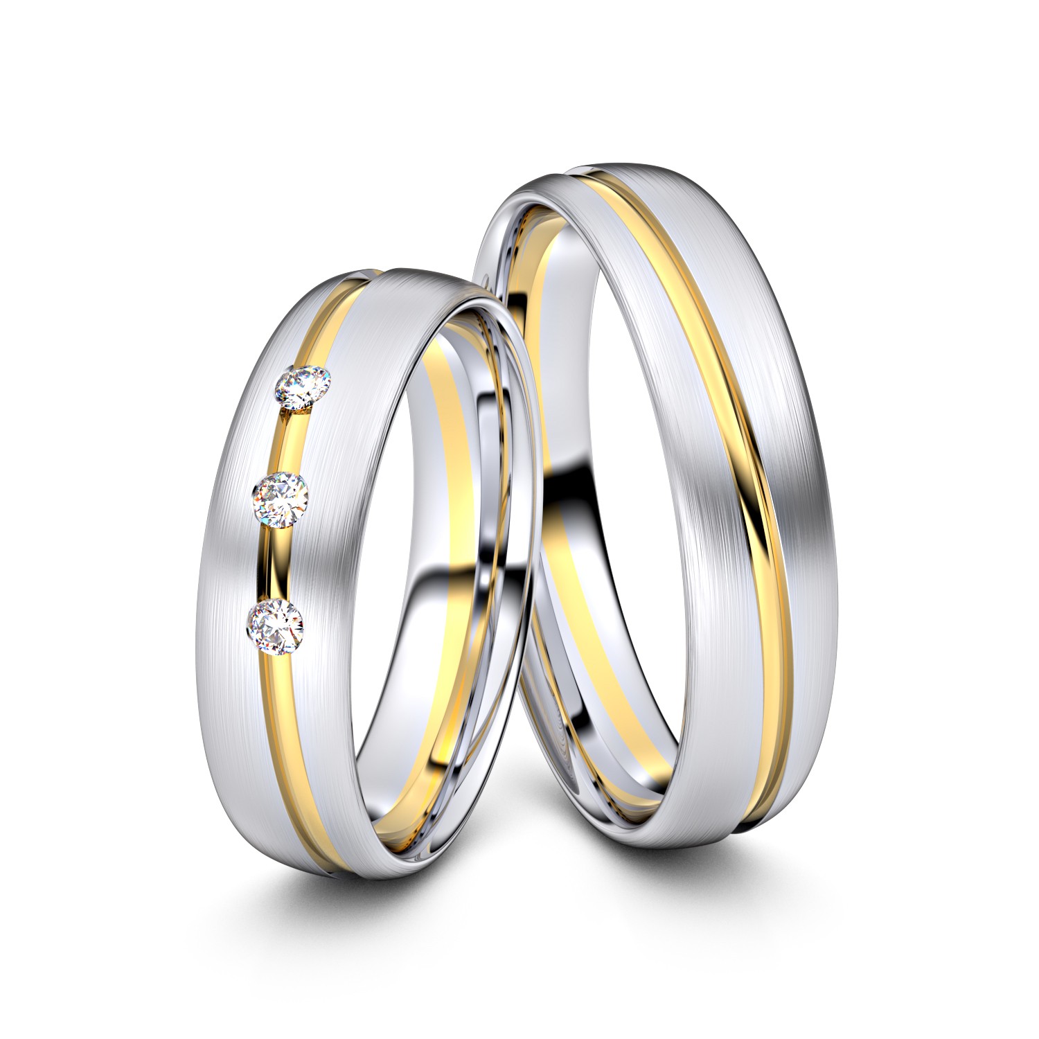 Brillanten-Trauringe 750er Weißgold-Gelbgold – opt. mit Gravur, Farbe, wählbarer Reinheitsstufe & hochwertigem Holzetui Unkategorisiert online kaufen Brillanten-Trauringe 750er Weißgold-Gelbgold – opt. mit Gravur, Farbe, wählbarer Reinheitsstufe & hochwertigem Holzetui Unkategorisiert online kaufen